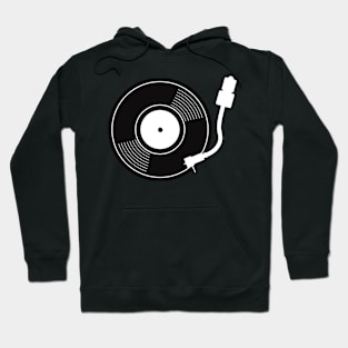 Record player turntable design with record Hoodie